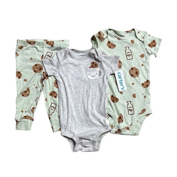 NWT Carter's 9m Baby Onesie and Pants 3 Piece Set - Picture 1 of 9